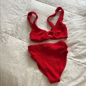 Hunza G Red Two Piece
